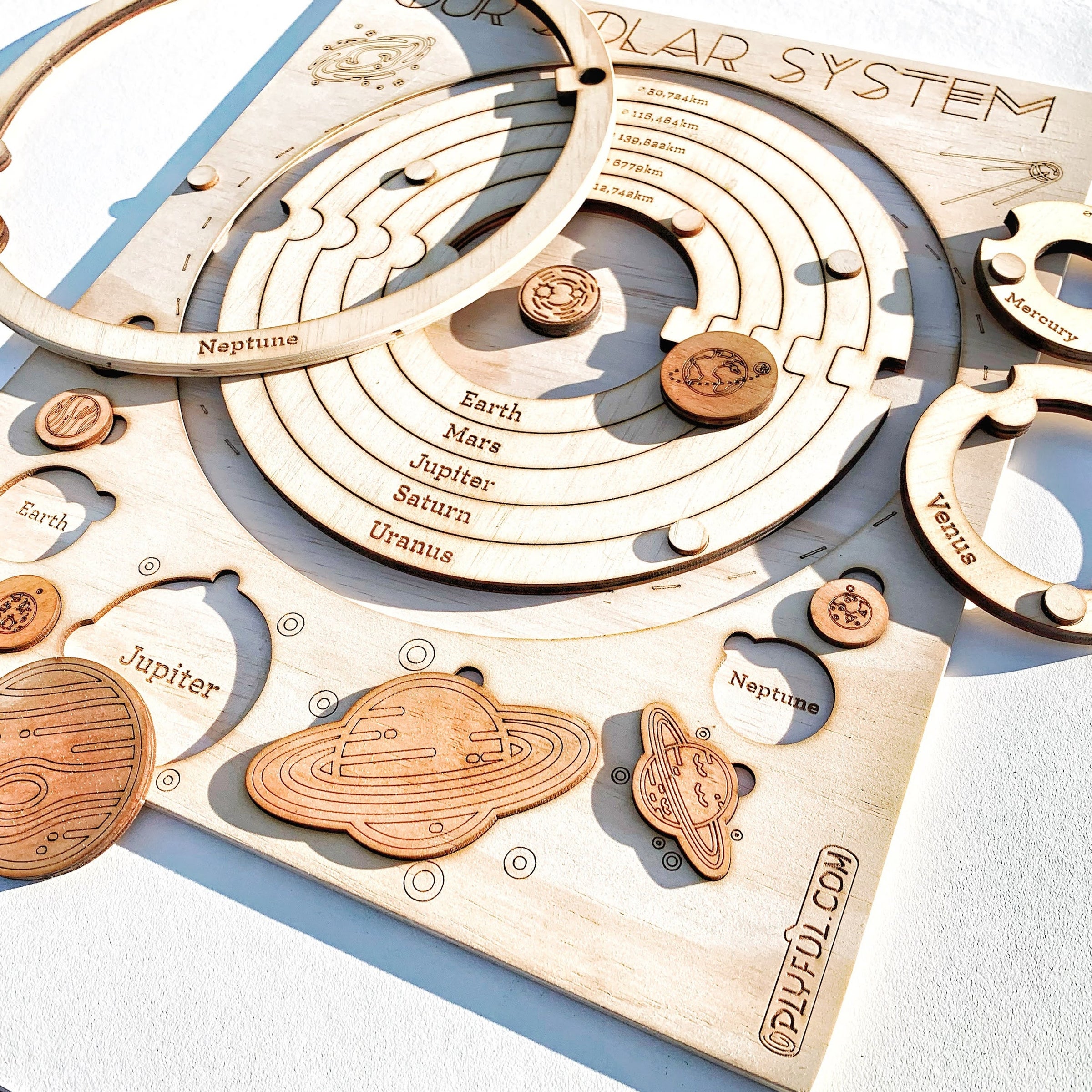 Solar system sales wooden puzzle
