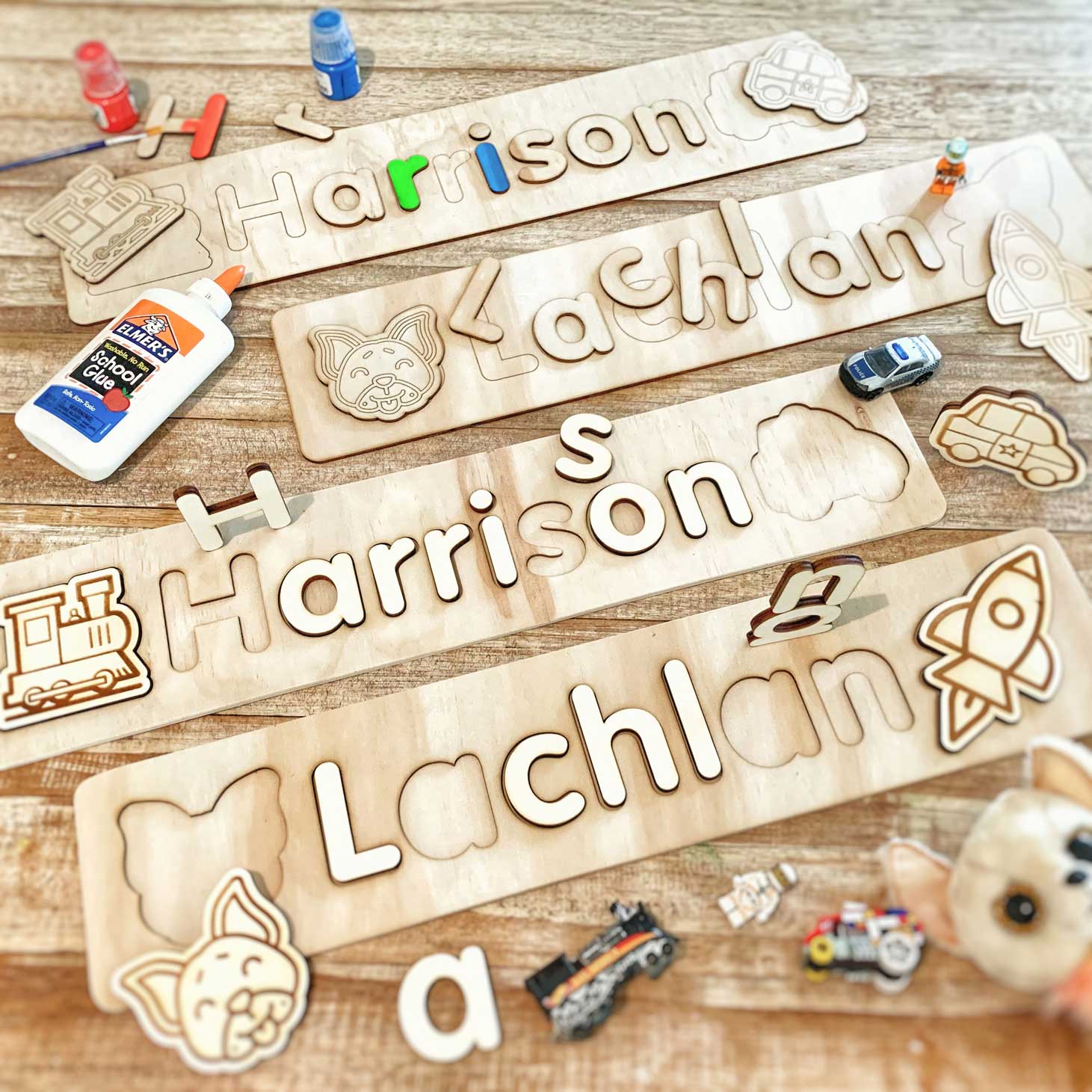 Personalised Nested Name Puzzle Door Plaque You decide what we